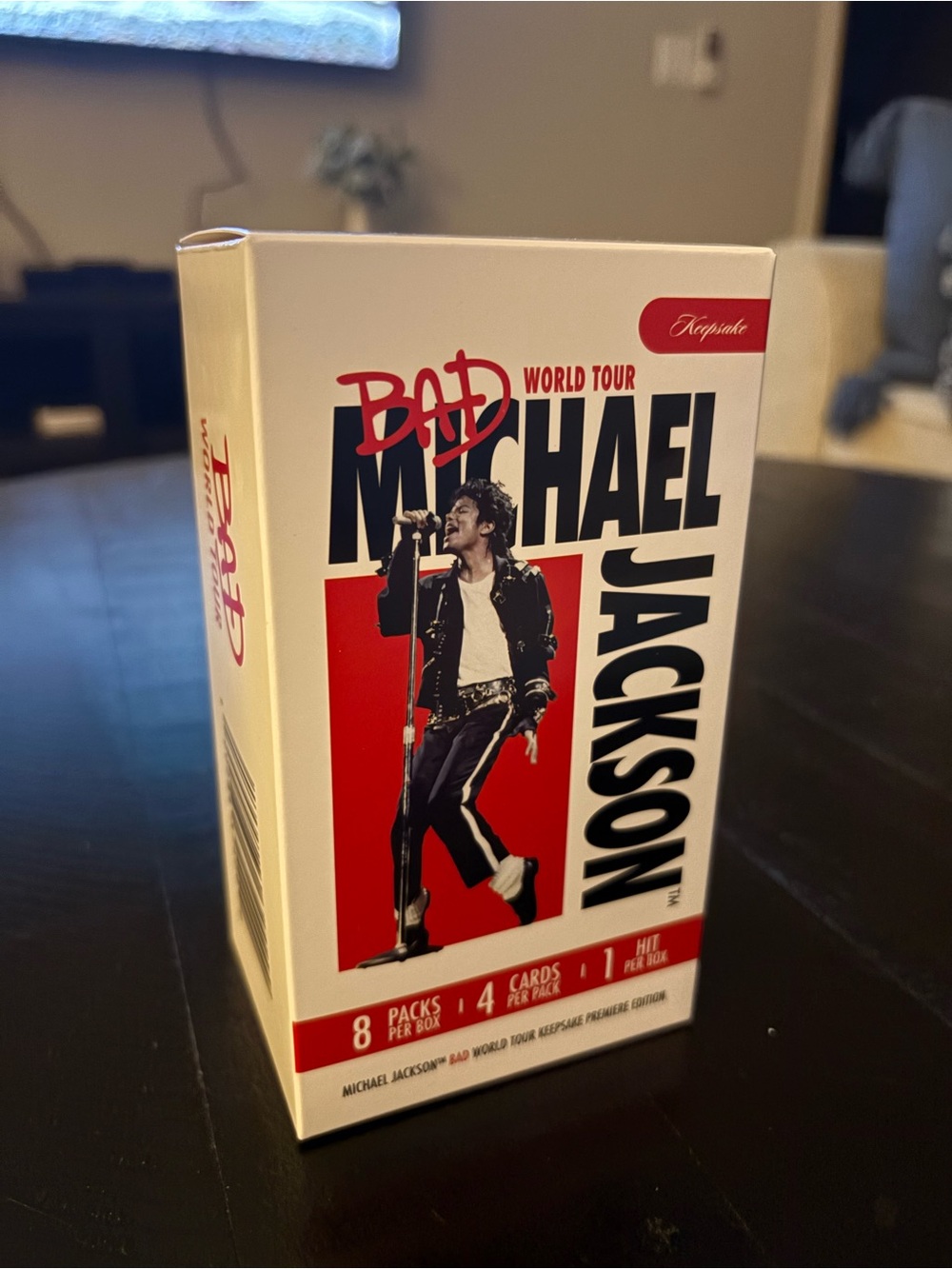 KEEPSAKE the Label White and Red Michael Jackson 'Bad' Cards